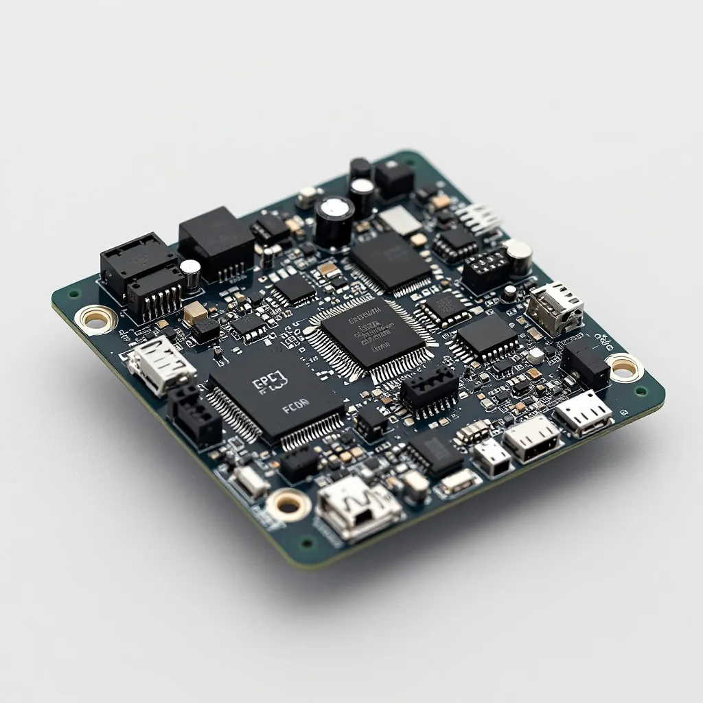 FPGA development board with many chips