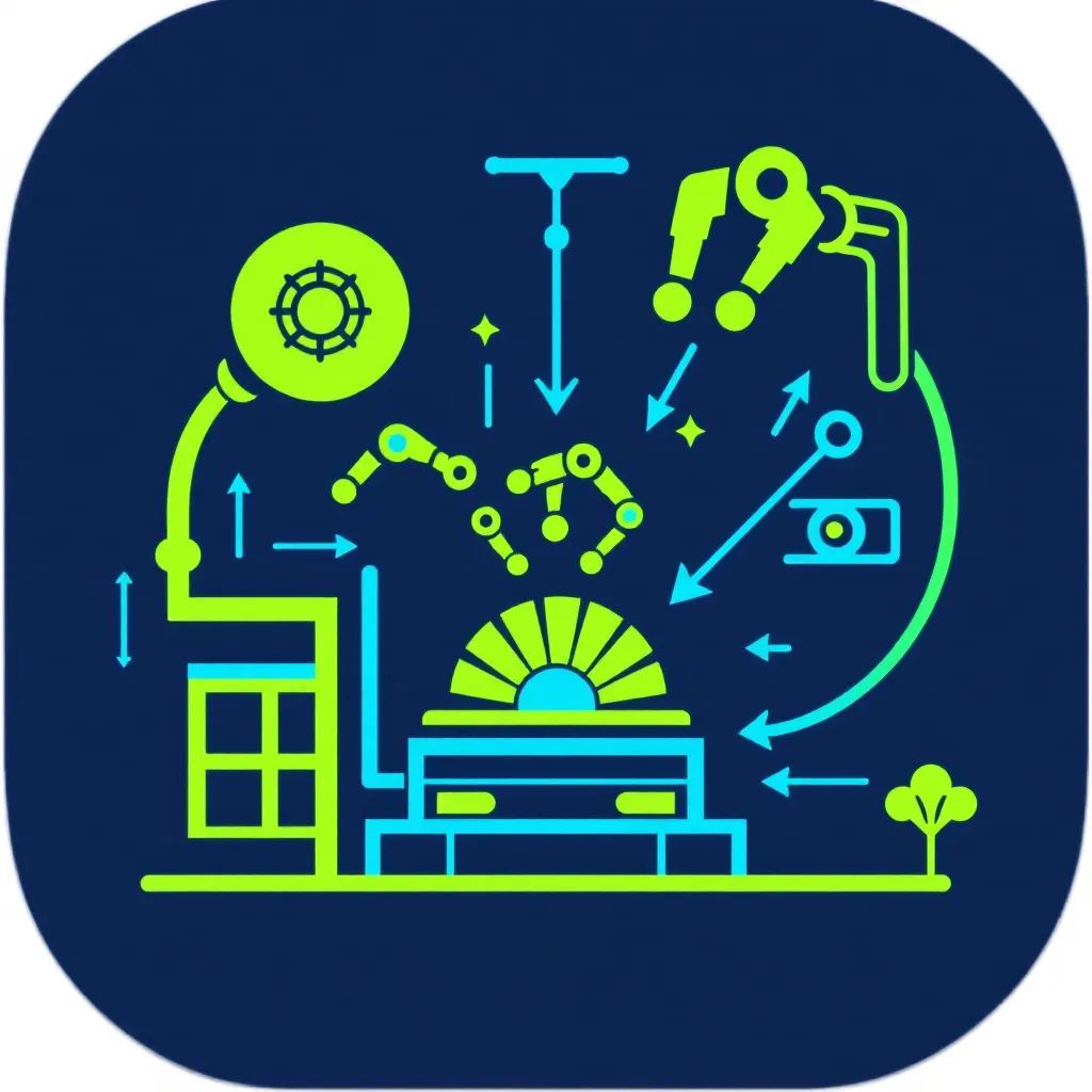 Icon representing rapidly installed robots in China.